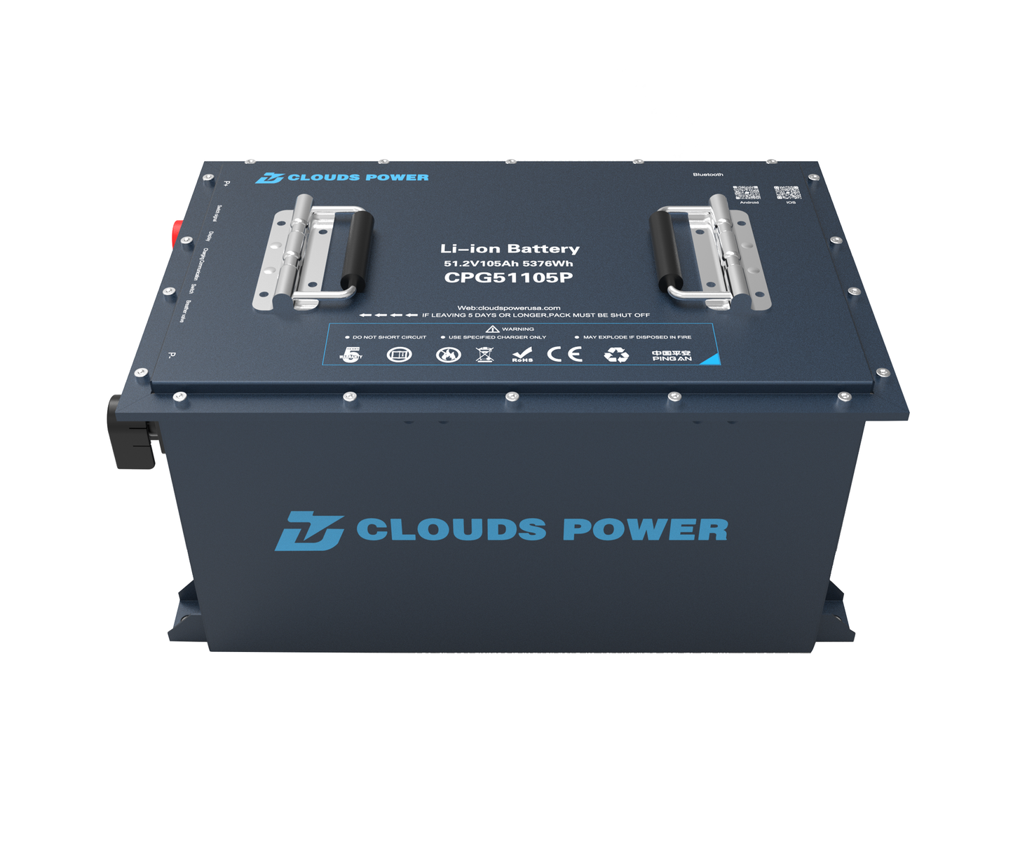 clouds power 48v 105ah lithium golf cart battery