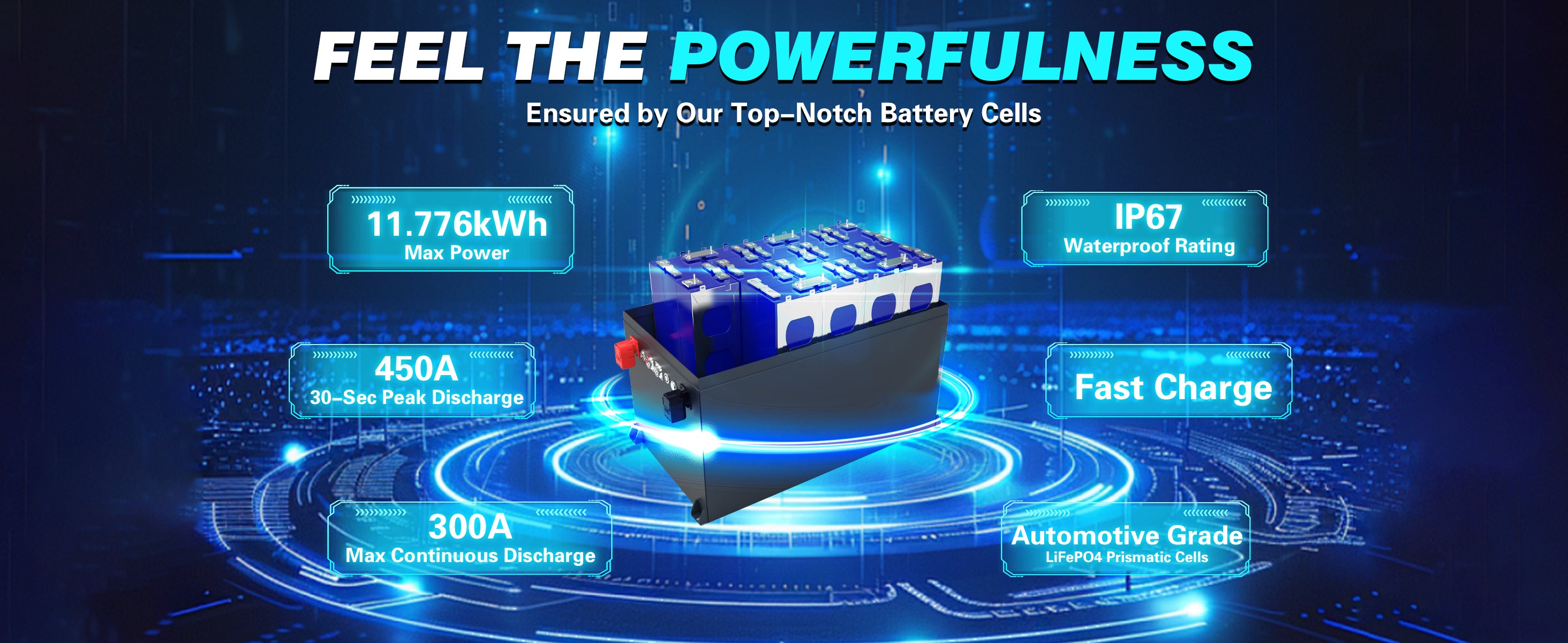 clouds power 48v 230ah lithium golf cart battery