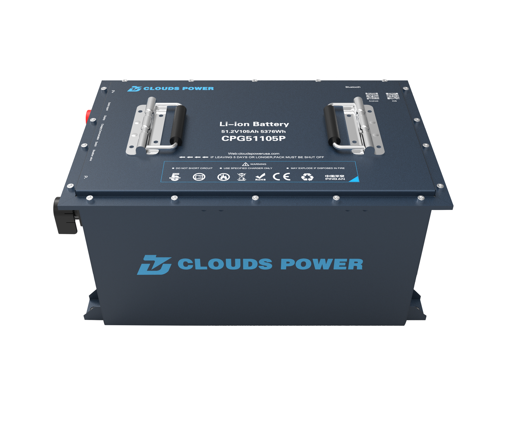 clouds power 48v 105ah lithium golf cart battery