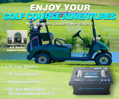 Clouds Power 48V (51.2V) 105Ah CLASSIC LiFePO4 Lithium Golf Cart Battery